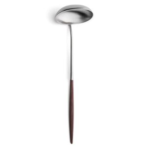 Louche à soupe Mio Cutipol marron et inox brossé 30 cm