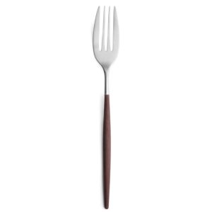 Fourchette de service Mio Cutipol marron et inox brossé 27 cm