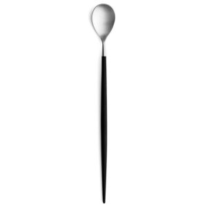 Lot de 6 cuillères à cocktail Mio Cutipol noir et inox brossé 21 cm