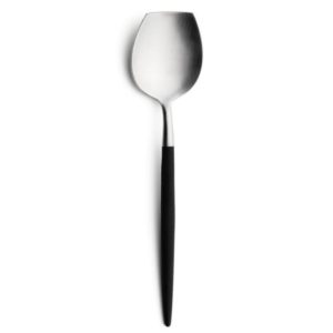 Cuillère à sucre Mio Cutipol noir et inox brossé 13 cm