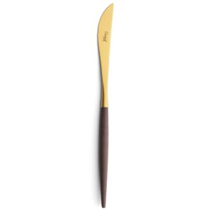 Lot de 6 couteaux à steak Mio Cutipol marron et doré mat 23 cm