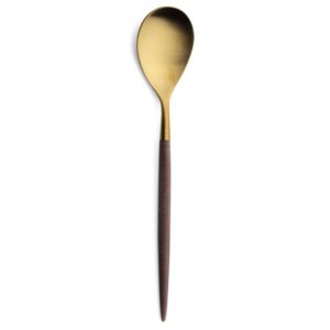 Lot de 6 cuillères à café Mio Cutipol marron et doré mat 14 cm