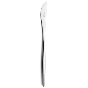 Lot de 6 couteaux à steak Moon Cutipol couleur Argent 22 cm