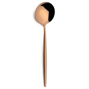 Lot de 6 cuillères de table Moon Cutipol Copper 20 cm