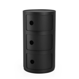 Rangement Componibili 3 éléments Kartell noir mat