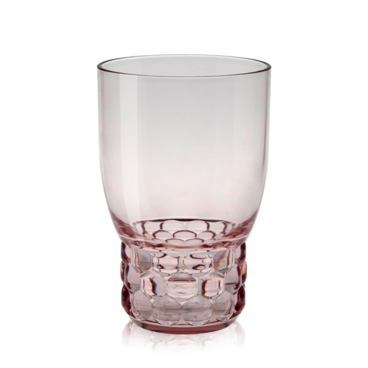 Set de 4 verres à eau Jellies Kartell rose