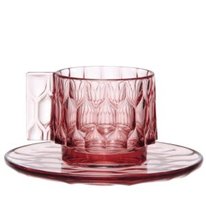 Set de 4 tasses à café Jellies Kartell rose